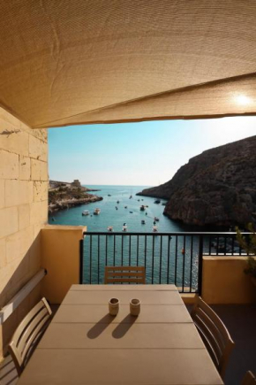 Seafront duplex Penthouse with Terrace overlooking Xlendi Bay